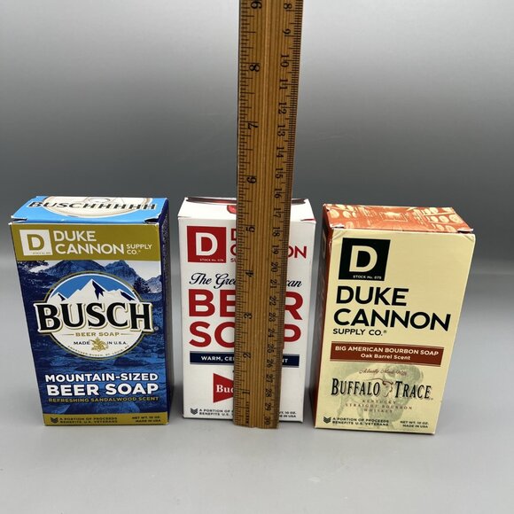 3 Pack - Duke Cannon The Great American Beer Soap 10 oz each Warm Cedarwood - Picture 7 of 10